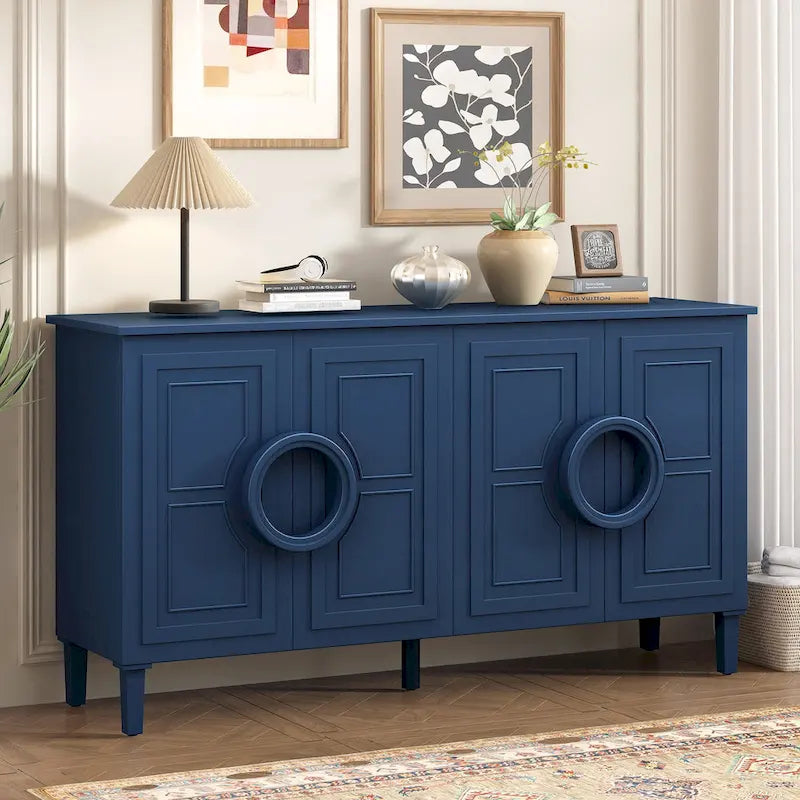 Four-door sideboard, Suitable for Living Rooms, Entrance and Study Rooms