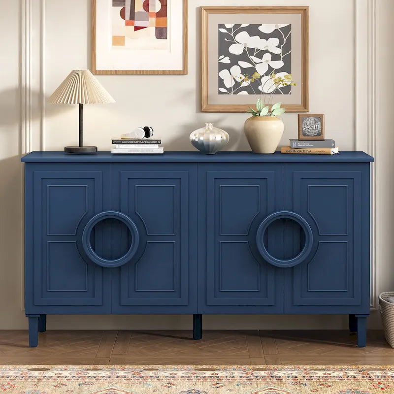 Four-door sideboard, Suitable for Living Rooms, Entrance and Study Rooms