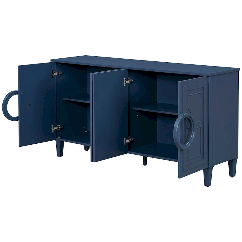 Four-door sideboard, Suitable for Living Rooms, Entrance and Study Rooms