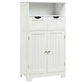 Bathroom Floor Cabinet Wooden Storage Organizer Side Cabinet W/2 - See Details