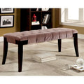 Contemporary Fabric Tufted Accent Bench