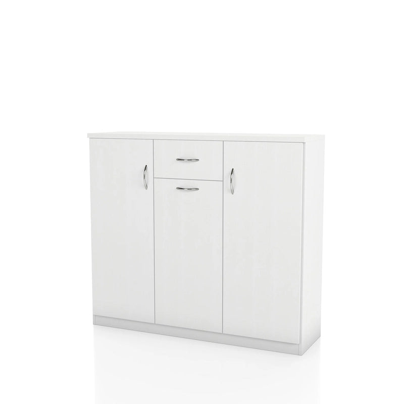 Ekko Contemporary 10-Shelf Shoe Cabinet with 1-Drawer by Furniture of America