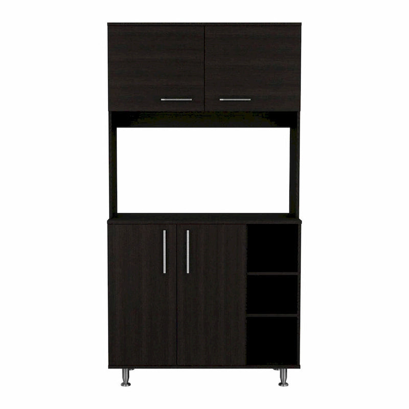 Pantry Cabinet with Three Open Shelves - N/A