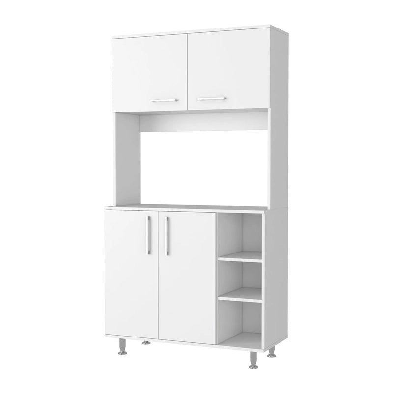 Pantry Cabinet with Three Open Shelves - N/A