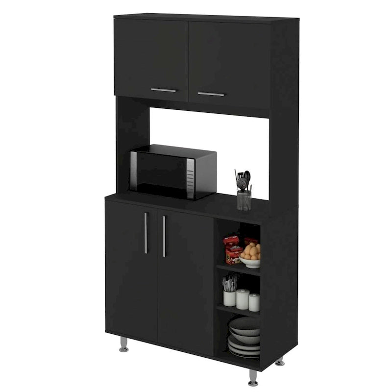 Pantry Cabinet with Three Open Shelves - N/A