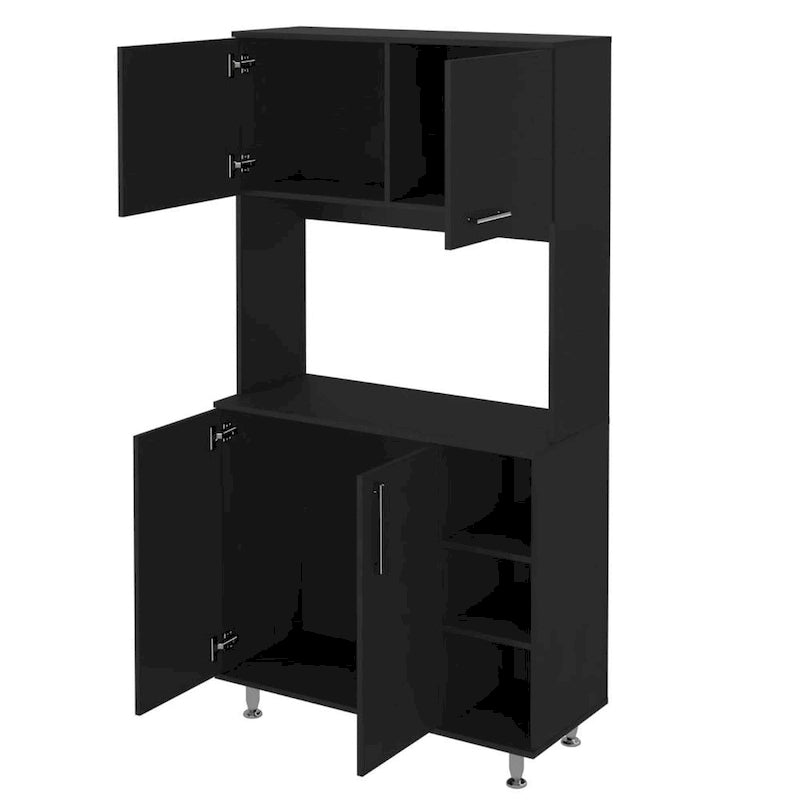 Pantry Cabinet with Three Open Shelves - N/A