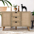 Rattan Drawer Accent Storage Cabinet for Living Room