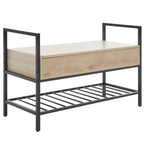 Aufbewahrungsbank mit Klappsitz und Ablage - 35 W x 16 D x 24 H - 35Wx16Dx24H