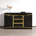 55 Modern Sideboard with High-Gloss Fronts Matte Body