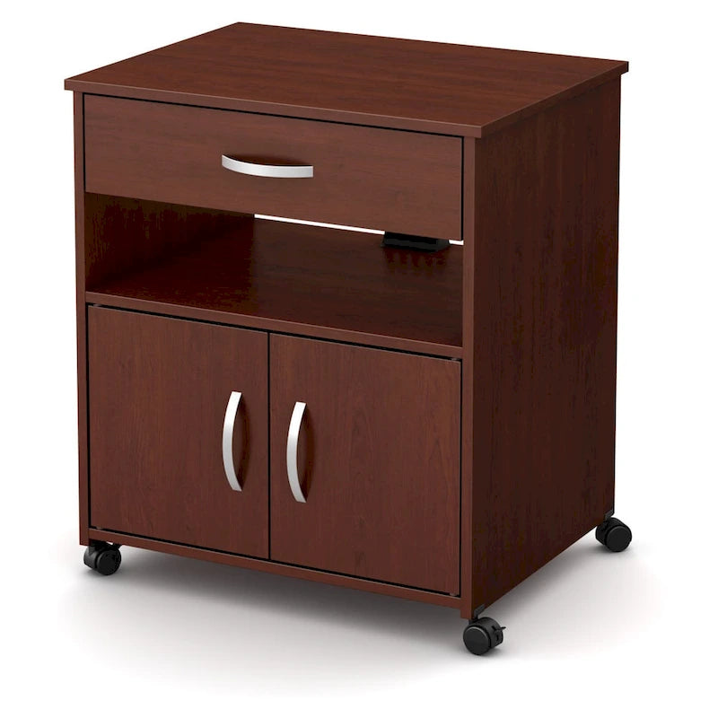 Printer Cart on Wheels with Storage Drawer