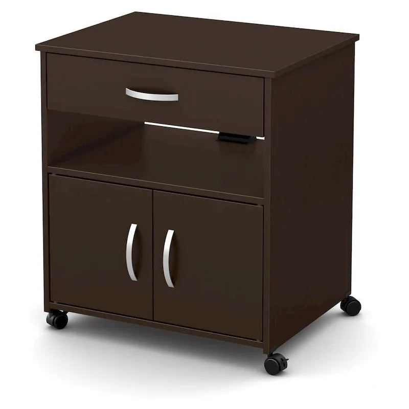 Printer Cart on Wheels with Storage Drawer
