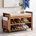 Schoenenbank met 2 niveaus - 31.5D x 11.6W x 19.5H