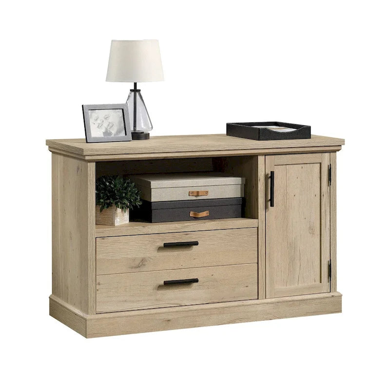 Small Filing Credenza with Drawer and Adjustable Shelf