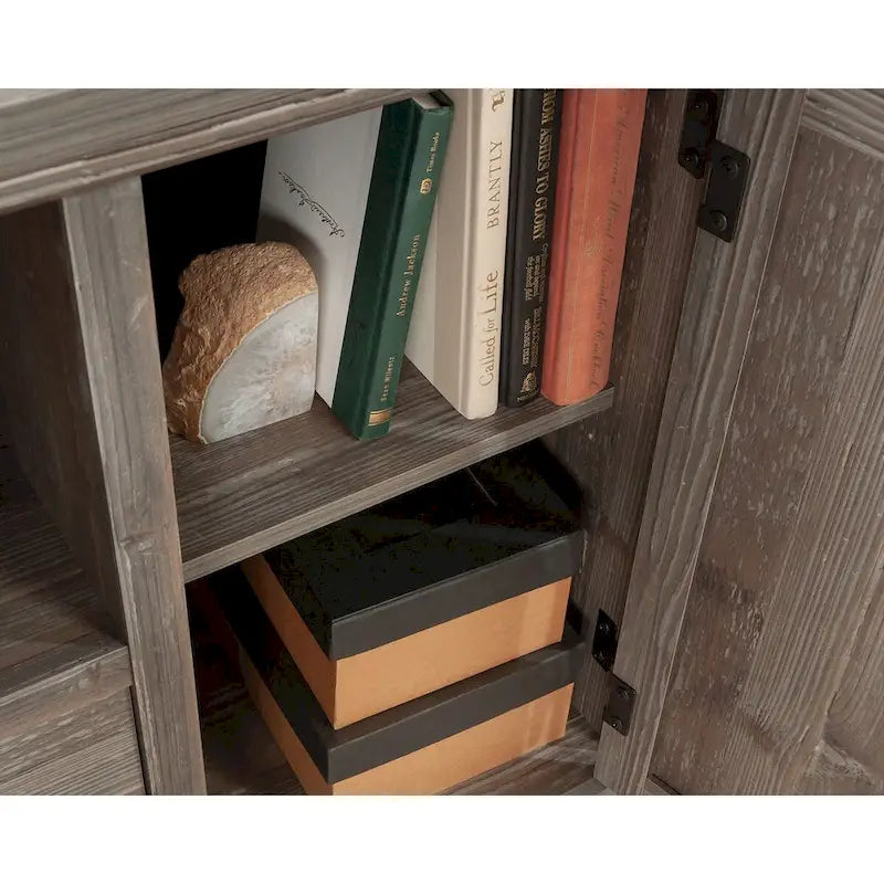 Small Filing Credenza with Drawer and Adjustable Shelf