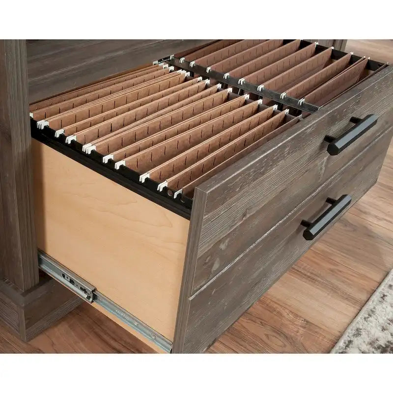 Small Filing Credenza with Drawer and Adjustable Shelf