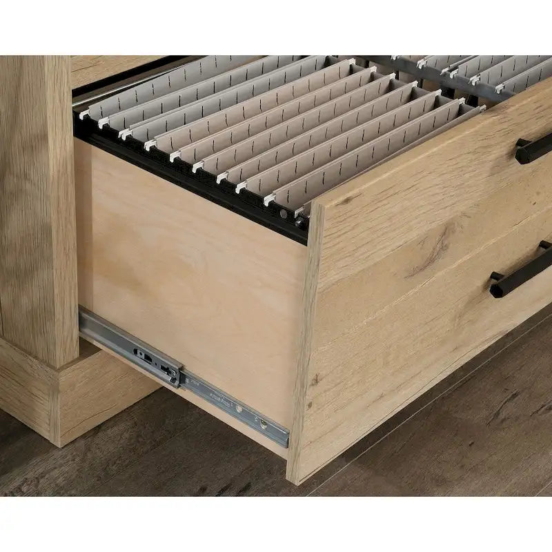 Small Filing Credenza with Drawer and Adjustable Shelf