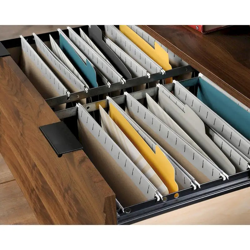 Lateral Filing Cabinet with Drawer and Shelf