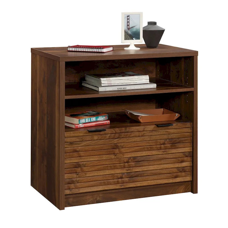 Lateral Filing Cabinet with Drawer and Shelf