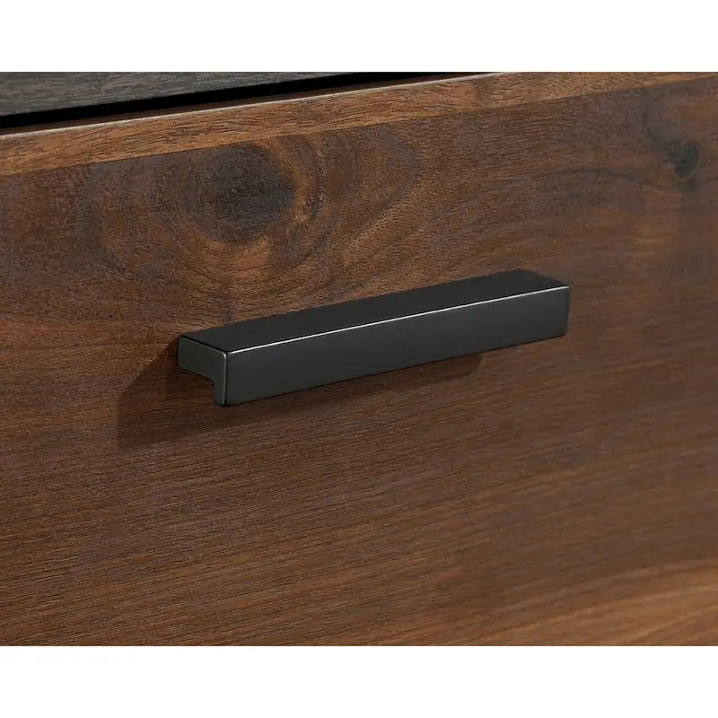 Lateral Filing Cabinet with Two Interlocking Drawers