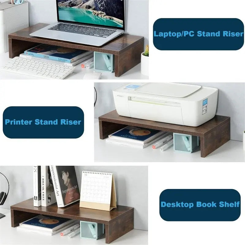 20 inch Monitor Stand Riser with Keyboard Storage