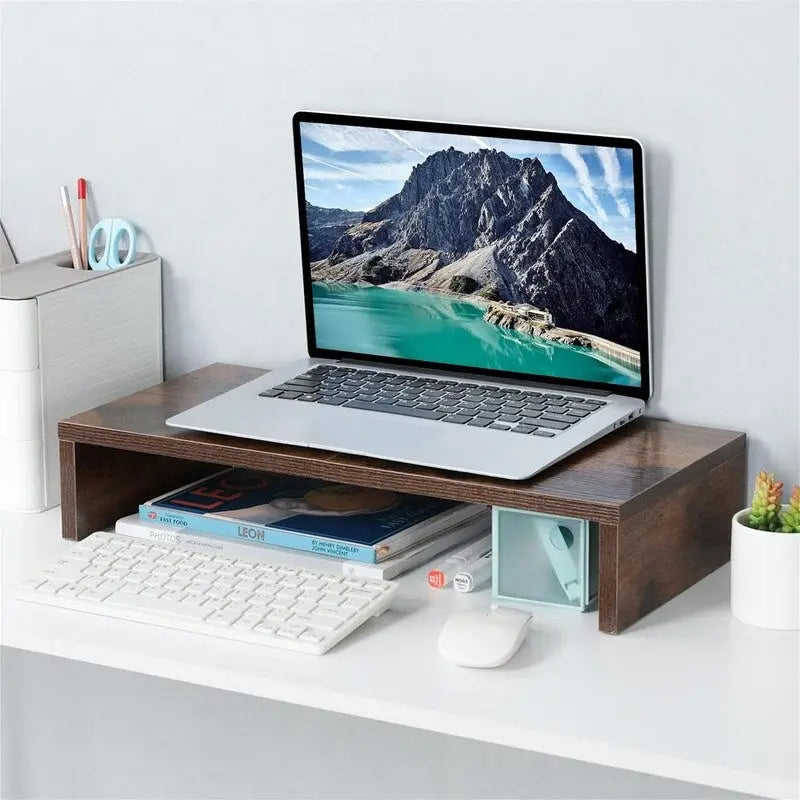 20 inch Monitor Stand Riser with Keyboard Storage