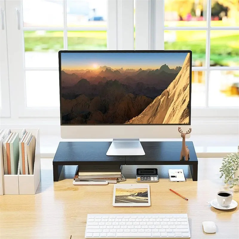 20 inch Monitor Stand Riser with Keyboard Storage