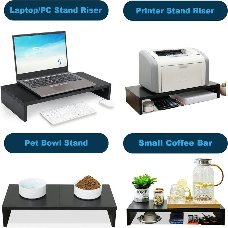 20 inch Monitor Stand Riser with Keyboard Storage