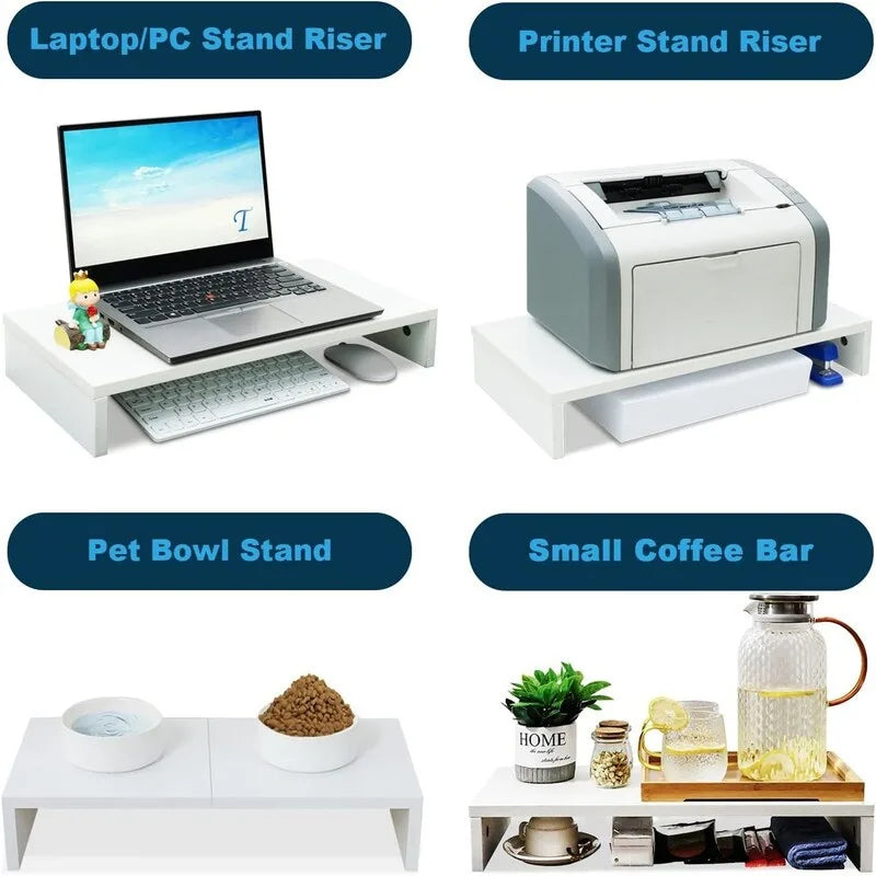 20 inch Monitor Stand Riser with Keyboard Storage