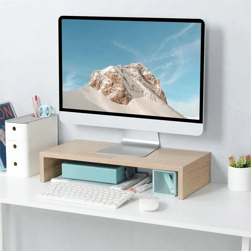 20 inch Monitor Stand Riser with Keyboard Storage
