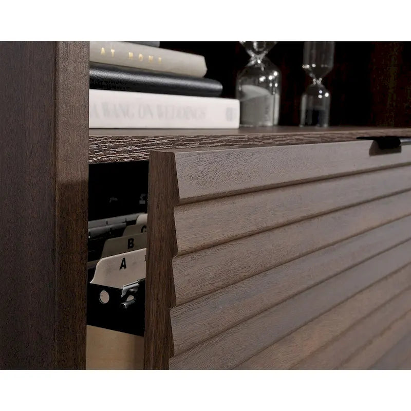 Small Office Credenza with Drawer and Adjustable Shelf