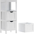 Bathroom Storage Cabinet with Three Removable Drawers