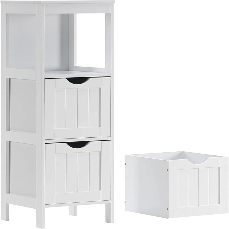 Bathroom Storage Cabinet with Three Removable Drawers