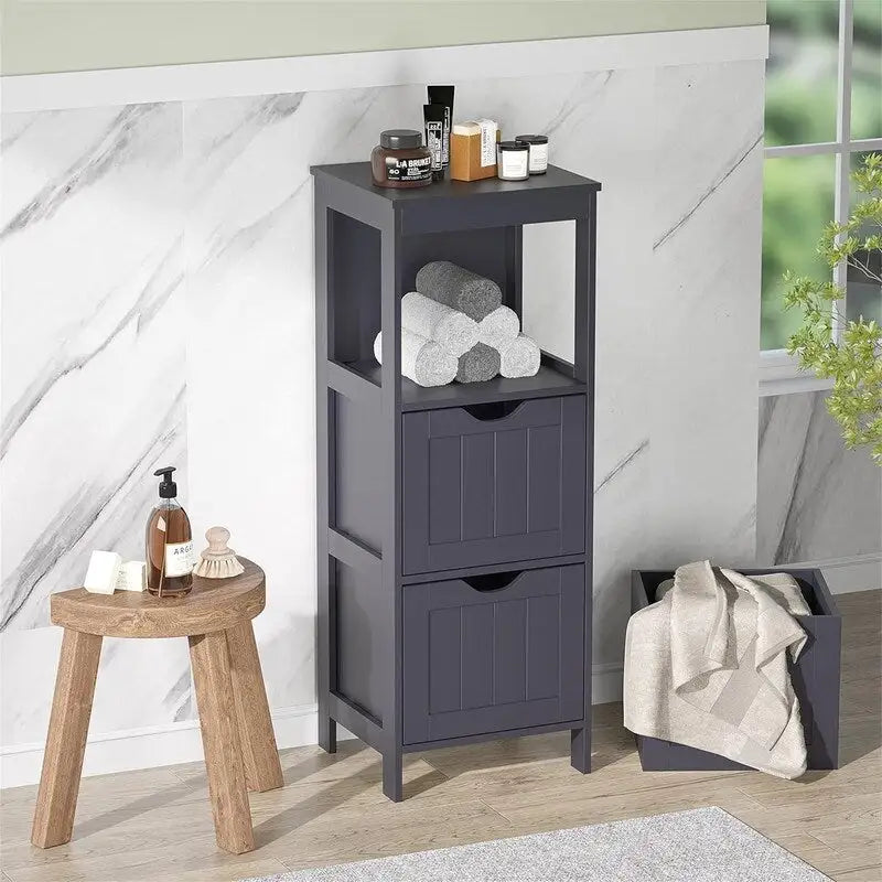 Bathroom Storage Cabinet with Three Removable Drawers