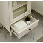 Bodenschrank mit Glastür
