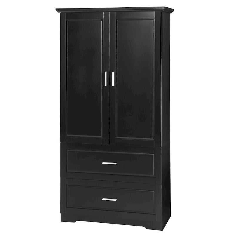 Tall Bathroom Storage Cabinet with Drawers and Shelf