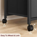 3 Drawer Mobile File Cabinet,with Rolling Wheel and Lock Suit
