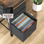 3 Drawer Mobile File Cabinet,with Rolling Wheel and Lock Suit
